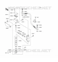 REAR MASTER CYLINDER voor Kawasaki SUPER SHERPA 2000