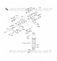 REAR SUSPENSION voor Kawasaki SUPER SHERPA 2000