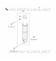 SUSPENSION   SHOCK ABSORBER voor Kawasaki SUPER SHERPA 2000