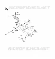 SWINGARM voor Kawasaki SUPER SHERPA 2000