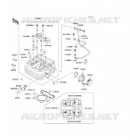 CYLINDER HEAD voor Kawasaki SUPER SHERPA 2003