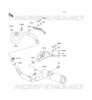 EXHAUST voor Kawasaki SUPER SHERPA 2003