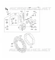 FRONT BRAKE voor Kawasaki SUPER SHERPA 2003