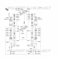 FRONT FORK voor Kawasaki SUPER SHERPA 2003