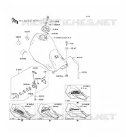 FUEL TANK voor Kawasaki SUPER SHERPA 2003