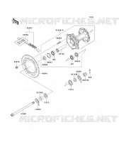 REAR HUB voor Kawasaki SUPER SHERPA 2003
