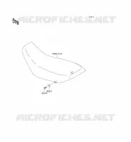 SEAT voor Kawasaki SUPER SHERPA 2003