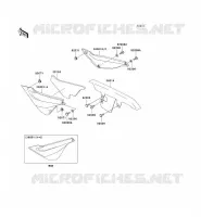 SIDE COVERS   CHAIN COVER voor Kawasaki SUPER SHERPA 2003