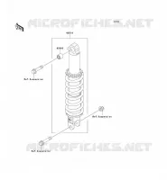 SUSPENSION   SHOCK ABSORBER voor Kawasaki SUPER SHERPA 2003