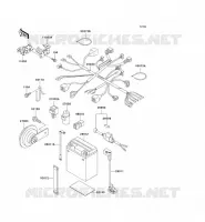 CHASSIS ELECTRICAL EQUIPMENT voor Kawasaki SUPER SHERPA 1997