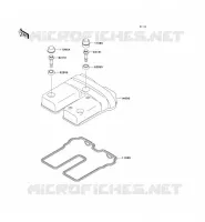 CYLINDER HEAD COVER voor Kawasaki SUPER SHERPA 1997