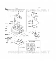 CYLINDER HEAD voor Kawasaki SUPER SHERPA 1997