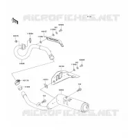 EXHAUST voor Kawasaki SUPER SHERPA 1997