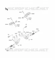 FOOTREST voor Kawasaki SUPER SHERPA 1997