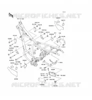 FRAME PARTS (COUVERTURE) voor Kawasaki SUPER SHERPA 1997