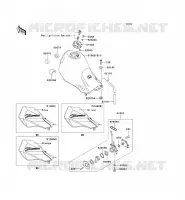 FUEL TANK voor Kawasaki SUPER SHERPA 1997