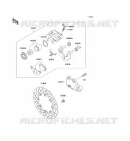 REAR BRAKE voor Kawasaki SUPER SHERPA 1997