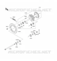 REAR HUB voor Kawasaki SUPER SHERPA 1997