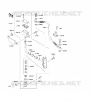 REAR MASTER CYLINDER voor Kawasaki SUPER SHERPA 1997