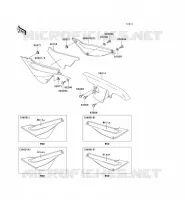 SIDE COVERS   CHAIN COVER voor Kawasaki SUPER SHERPA 1997