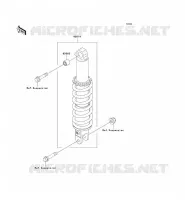 SUSPENSION   SHOCK ABSORBER voor Kawasaki SUPER SHERPA 1997