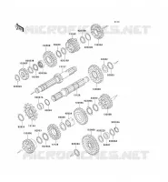 TRANSMISSION voor Kawasaki SUPER SHERPA 1997