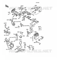 CHASSIS ELECTRICAL EQUIPMENT voor Kawasaki KLR500 1988