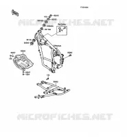 CHASSIS voor Kawasaki KLR500 1988