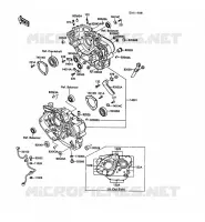 CRANKCASE(S) voor Kawasaki KLR500 1988