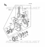 CRANKSHAFT voor Kawasaki KLR500 1988