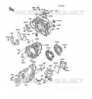 ENGINE COVERS voor Kawasaki KLR500 1988