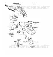 FENDER voor Kawasaki KLR500 1988