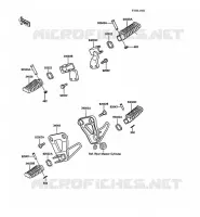 FOOTREST voor Kawasaki KLR500 1988
