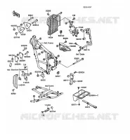 FRAME PARTS (COUVERTURE) voor Kawasaki KLR500 1988