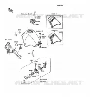 FUEL TANK voor Kawasaki KLR500 1988