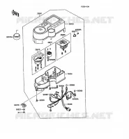 METERS voor Kawasaki KLR500 1988