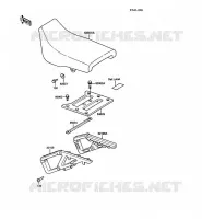 SEAT voor Kawasaki KLR500 1988