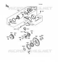 STARTER MOTOR voor Kawasaki KLR500 1988