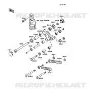 SUSPENSION voor Kawasaki KLR500 1988