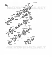 TRANSMISSION voor Kawasaki KLR500 1988