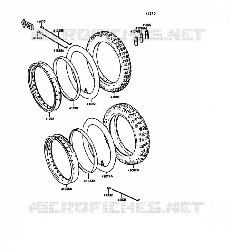 TIRES Kawasaki MOTOS 600 1990 KLR600  KL600-A5