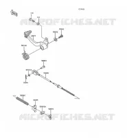BRAKE PEDAL voor Kawasaki KLR600 1993