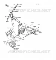CHASSIS voor Kawasaki KLR600 1993
