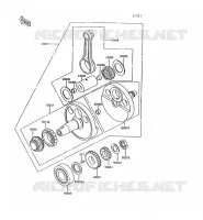 CRANKSHAFT voor Kawasaki KLR600 1993