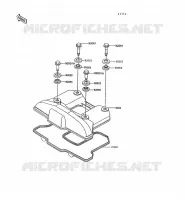 CYLINDER HEAD COVER voor Kawasaki KLR600 1993