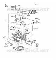 CYLINDER HEAD voor Kawasaki KLR600 1993