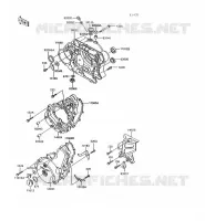 ENGINE COVERS voor Kawasaki KLR600 1993