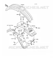 FENDER voor Kawasaki KLR600 1993