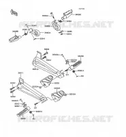 FOOTREST voor Kawasaki KLR600 1993
