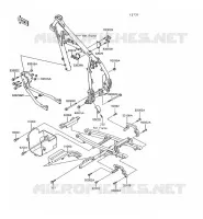 FRAME PARTS (COUVERTURE) voor Kawasaki KLR600 1993